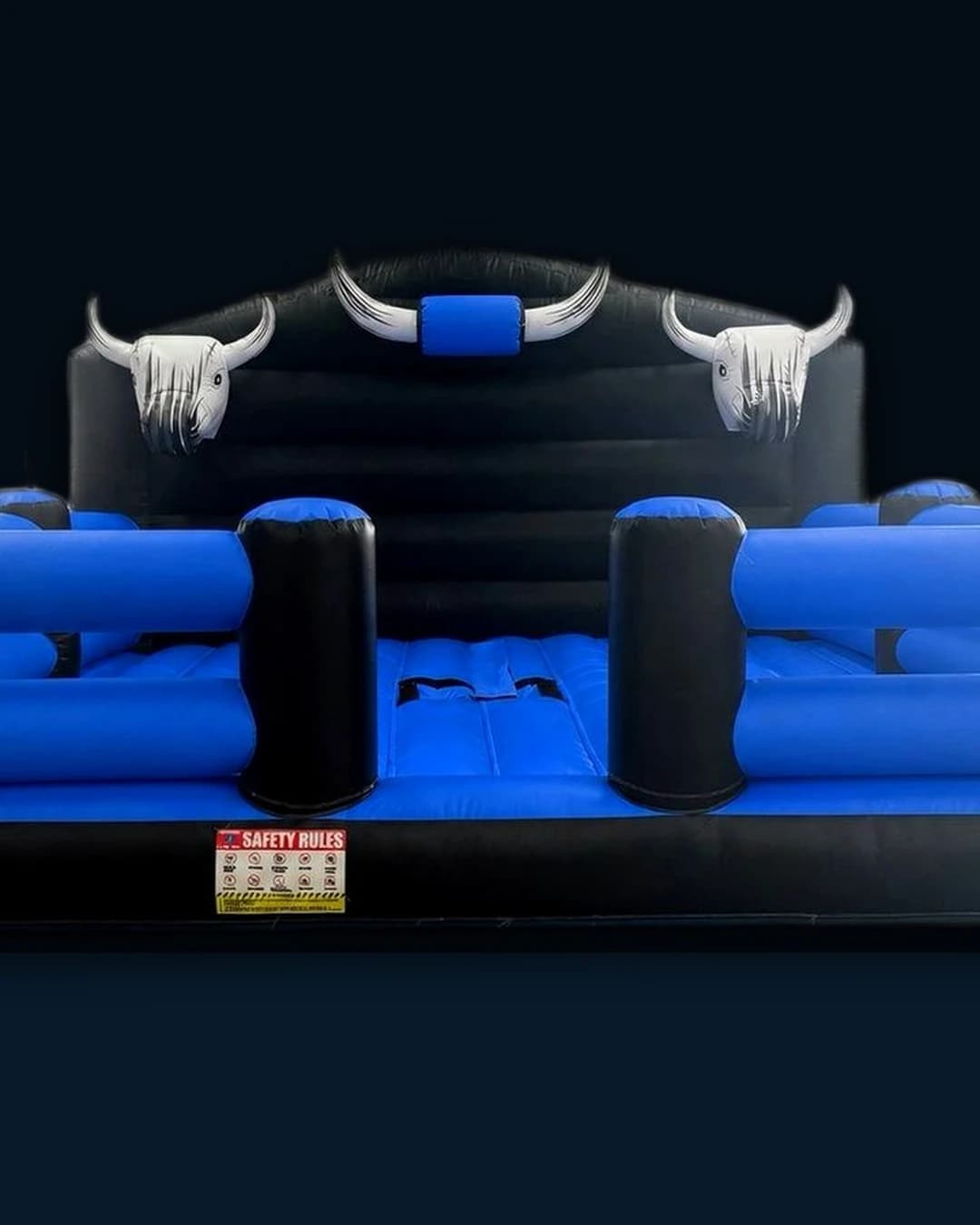 Crew and safety mattress at a Full Throttle Chaos kids hire